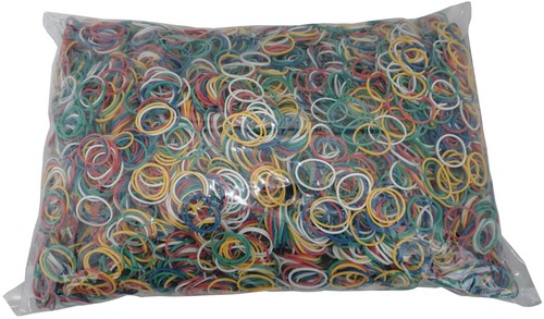 Gummiringe bunt gemischt - 1, kg