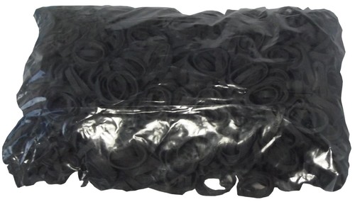Gummiringe schwarz 25 - 1, kg