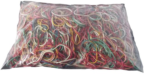 Gummiringe bunt gemischt - 1, kg