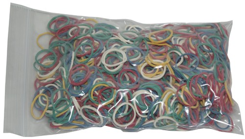 100g gummiringe bunt - gummiringe, gemischt