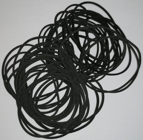 Gummiringe schwarz 40 - 1,